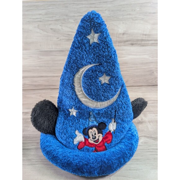 Disney Parks Disneyland Mickey Mouse Wizard Sorcerer Hat Fantasia Ears Small 15” - Picture 10 of 11